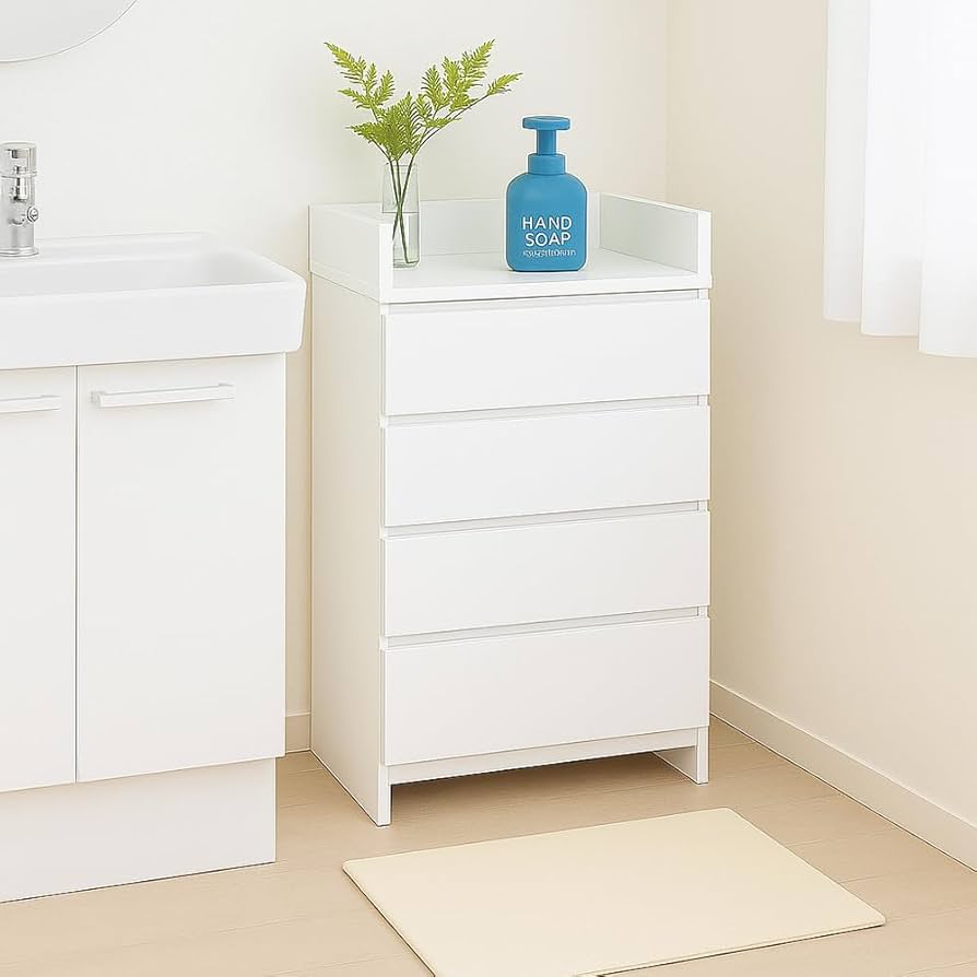 Amazon｜大川家具 国産 幅40cm 奥行30cm 高さ97cm ランドリー